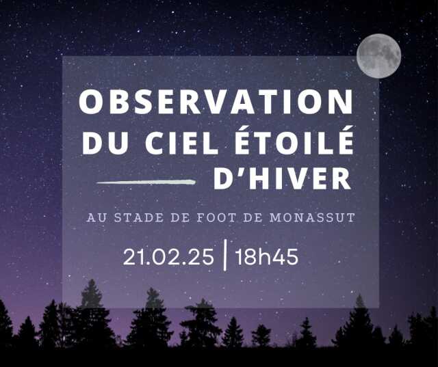 3ème édition : Observation du ciel étoilé d'hiver