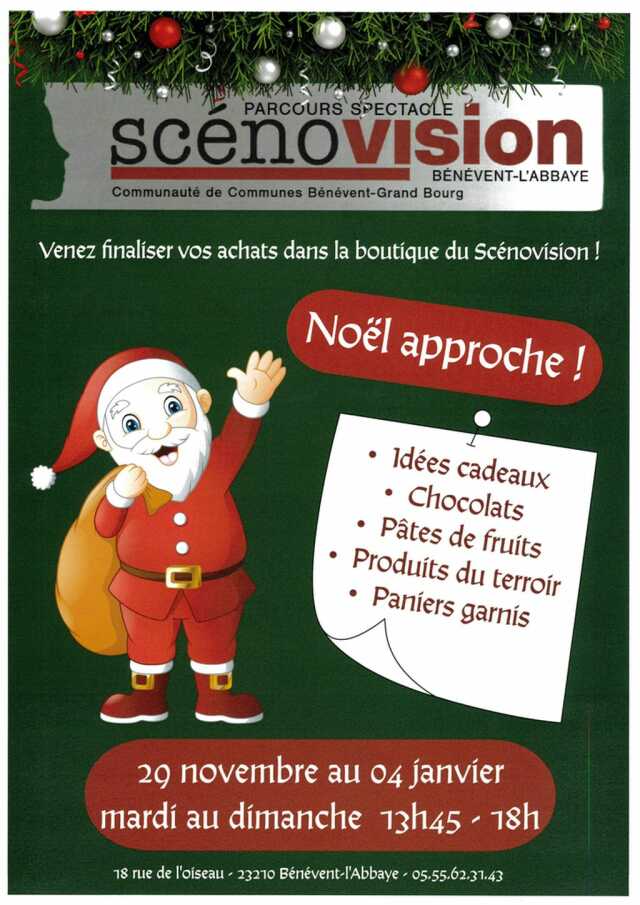 Boutique de Noël au Scénovision