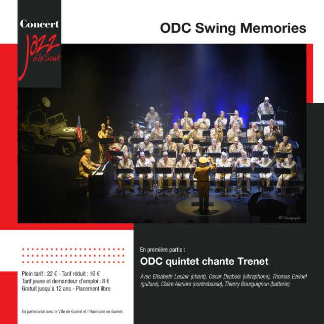 Jazz à La Sout : ODC Swing Memories  « De Charles Trenet à Glenn Miller »
