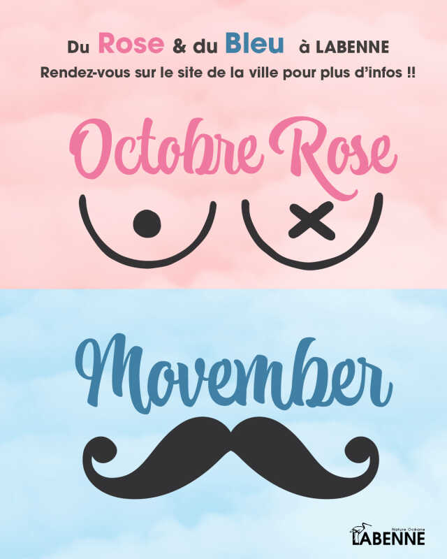 Inauguration Octobre Rose et Movember à Labenne