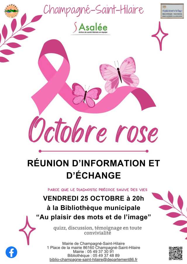 Octobre Rose à Champagné - Saint - Hilaire