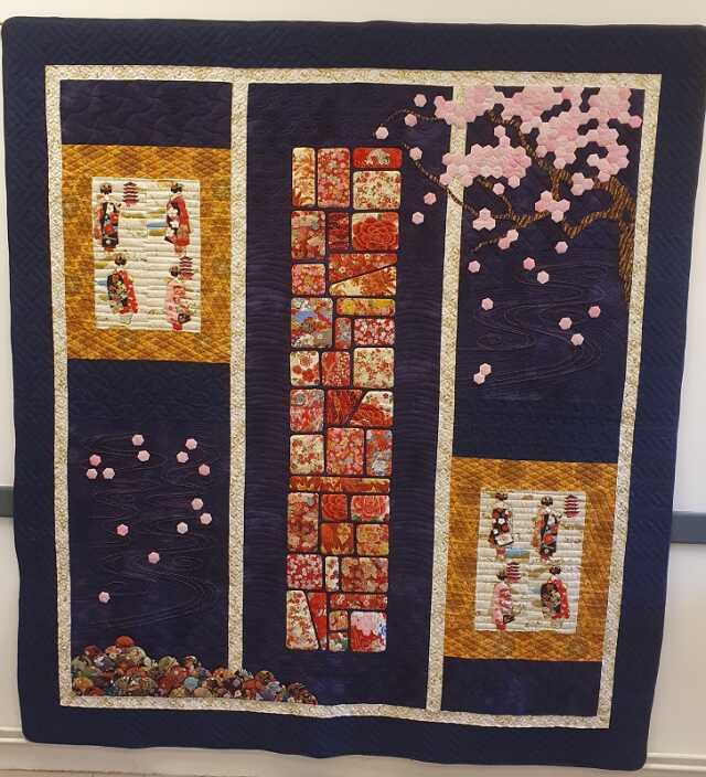 Exposition de patchwork par Patchoulib' de Pineuilh