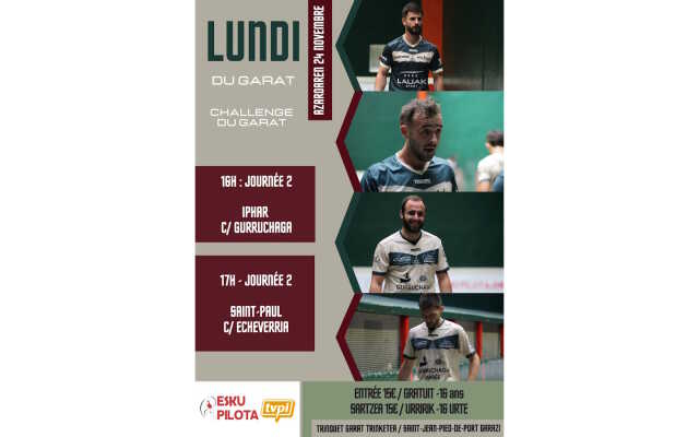 Pelote basque à main nue : challenge du Garat