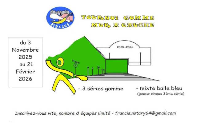 Pelote basque - tournoi de gomme