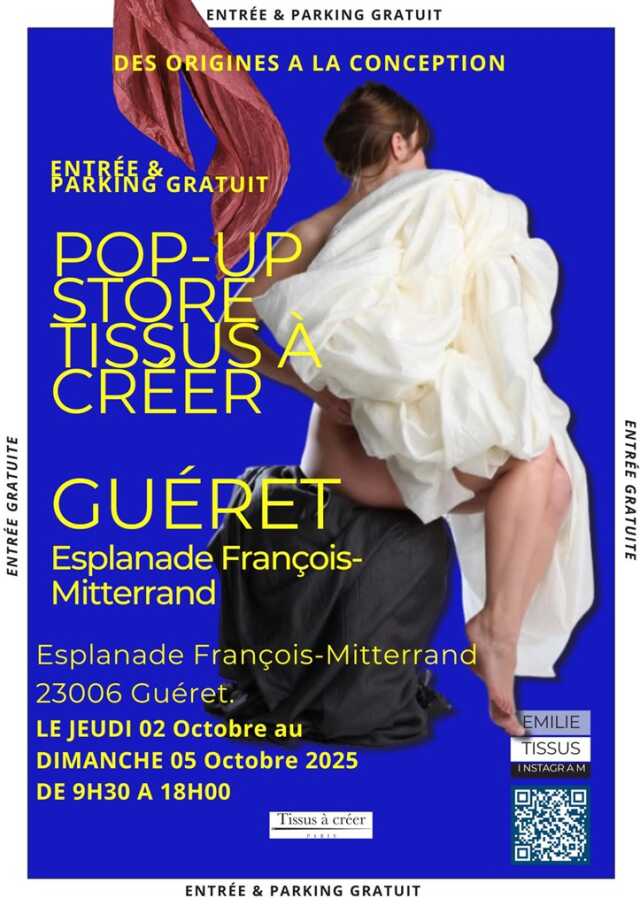 Pop-up store tissus à créer