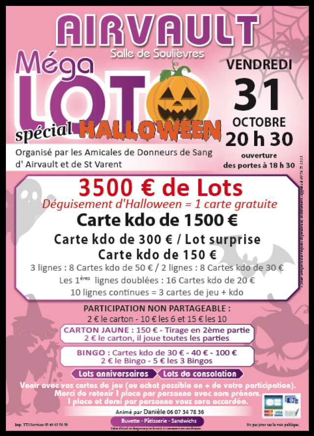 Méga loto, spécial Halloween