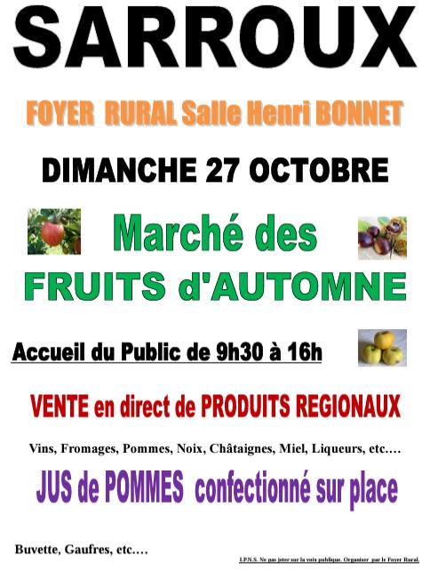 Marché des fruits d'automne