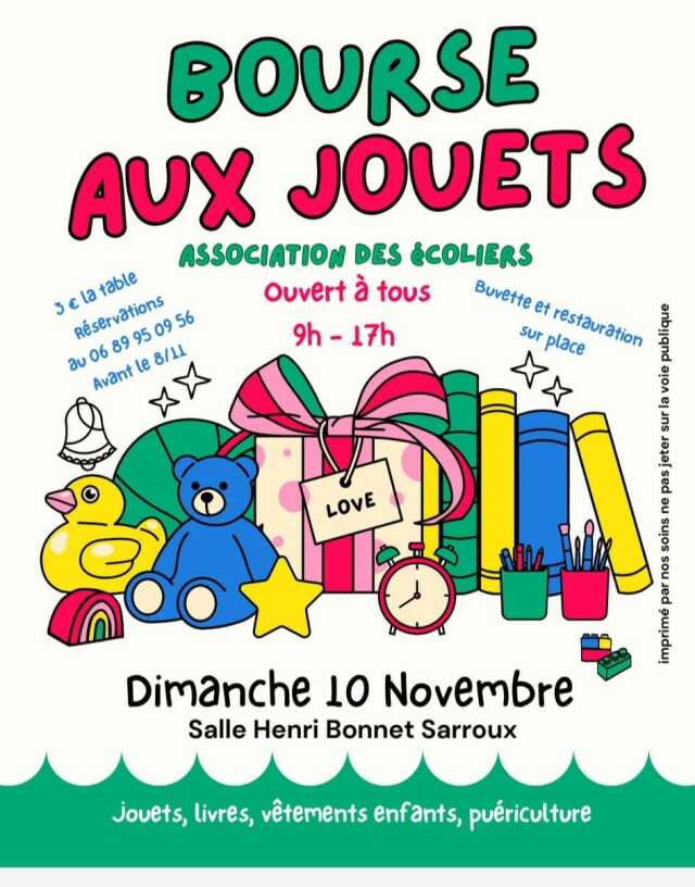 Bourse aux jouets