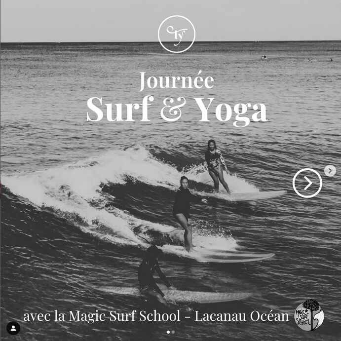 Journée Surf and Yoga avec Tuum Yoga et Magic Surf School