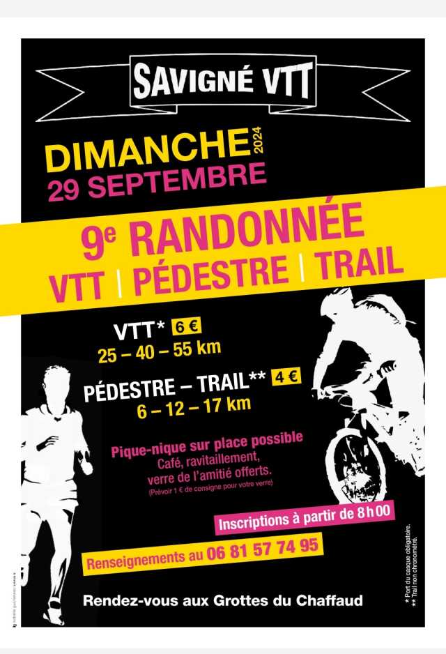 9ème randonnée VTT - Pédestre - Trail