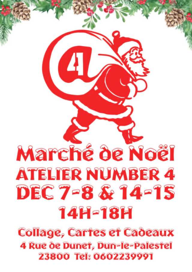 Marché de noël à l'atelier Number 4