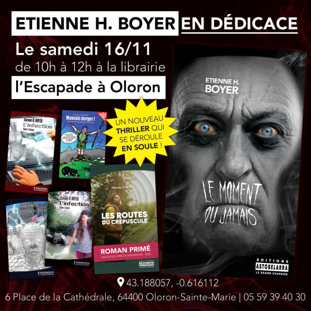 Séance de dédicaces d'Étienne H. Boyer