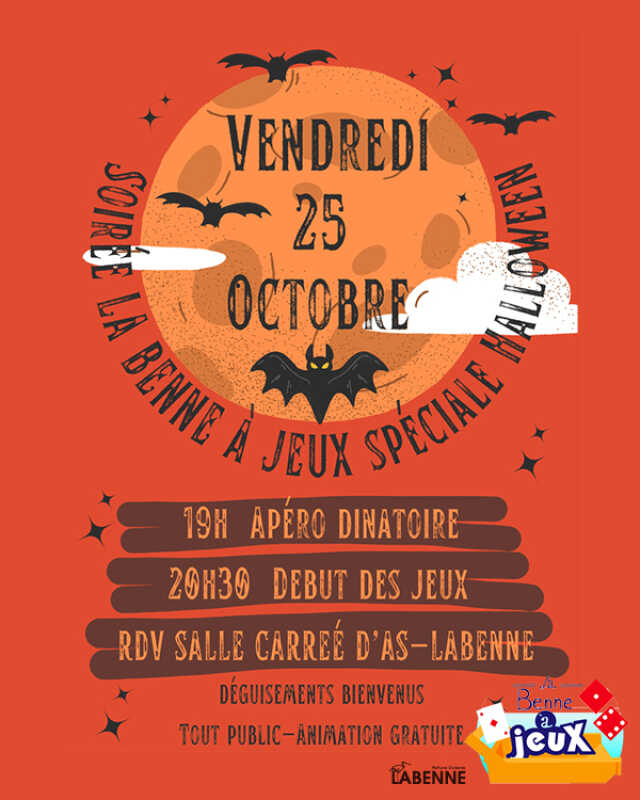 Soirée La Benne à Jeux Spéciale Halloween