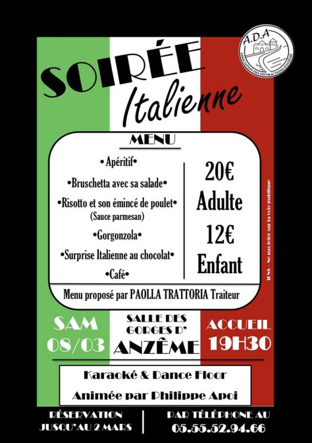 Soirée Italienne