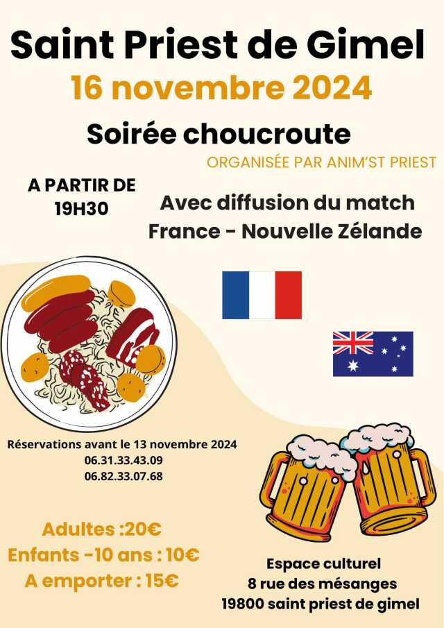 Soirée choucroute