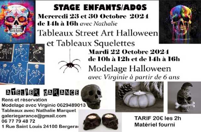 Stage enfants/ados : modelage Halloween