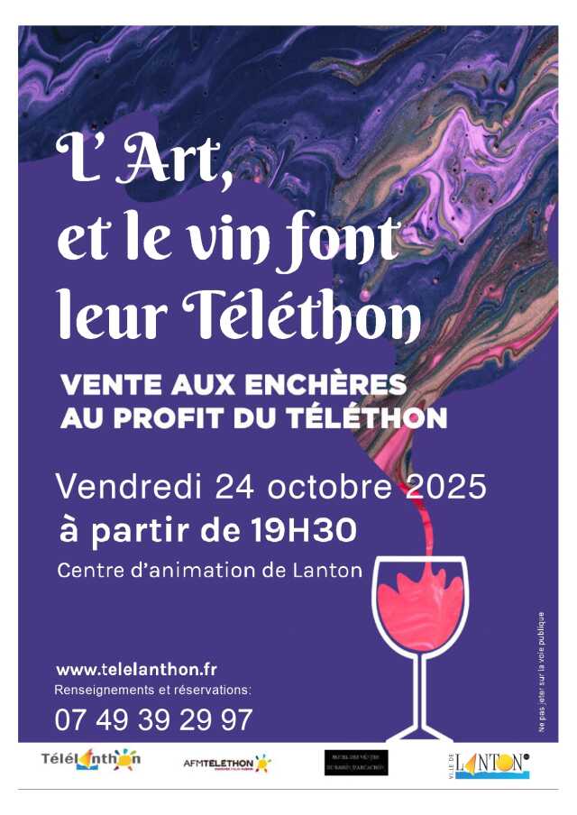 L'art et le vin font leur Téléthon