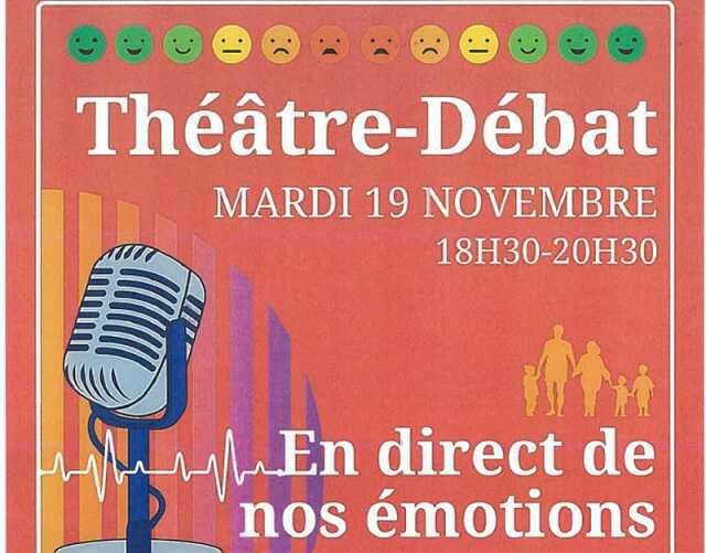 Théâtre-débat : En direct de nos émotions