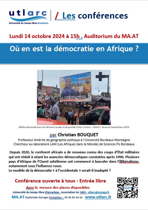 Conférence : où en est la démocratie en Afrique ?