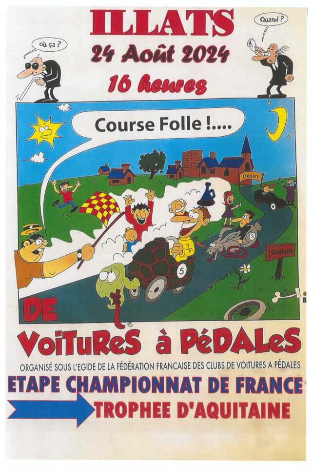 Course de voitures à pédales