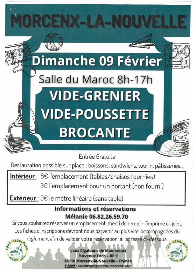 Vide-grenier Vide-Poussette Brocante 