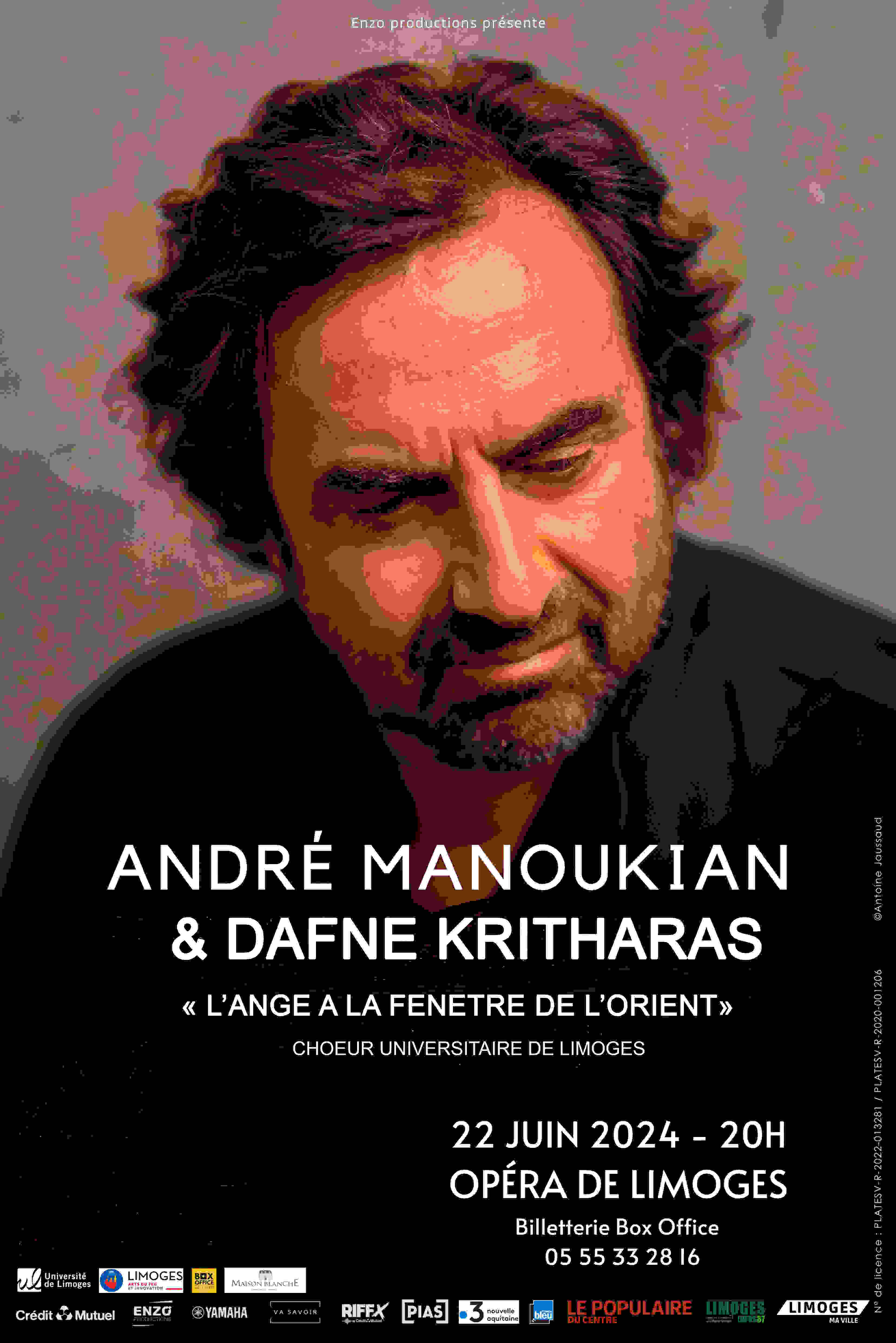 André Manoukian et Dafne Kritharas - L'Ange à la fenêtre de l'Orient - Limoges