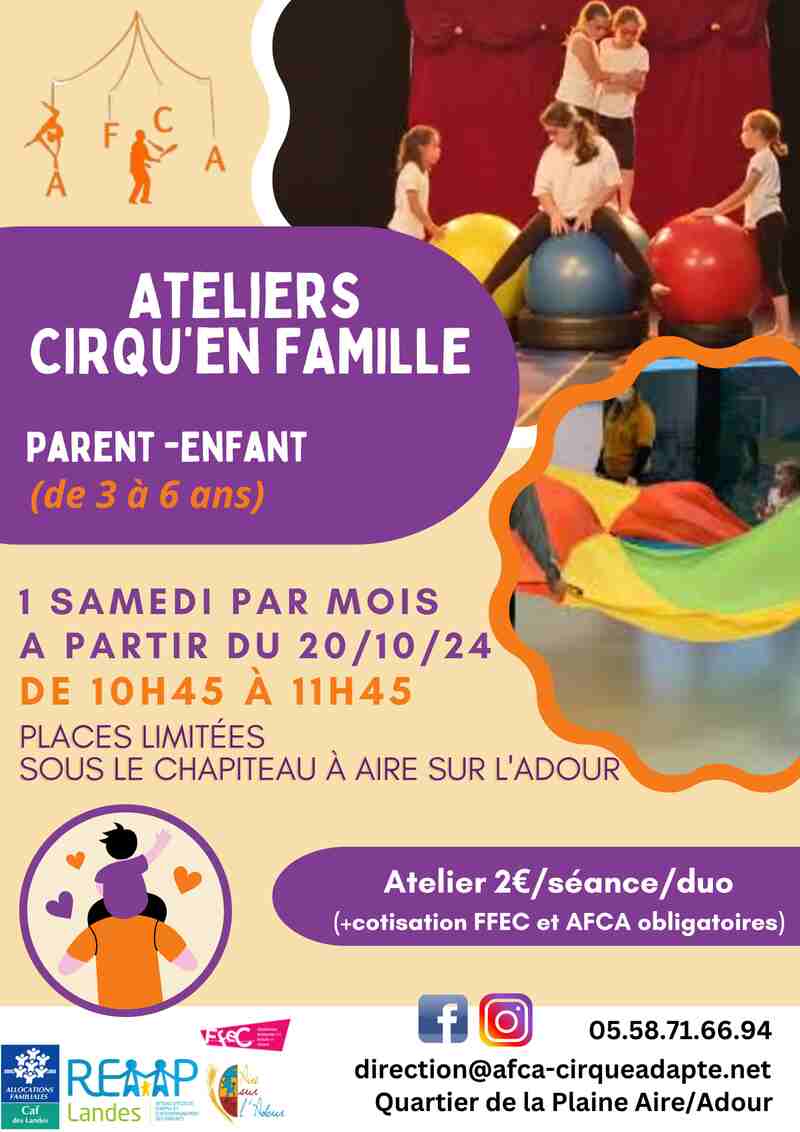 Atelier cirqu'en Familles - Parent/enfant