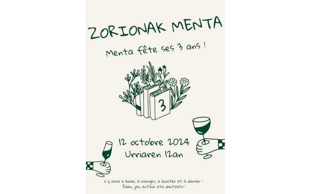 Menta fête ses 3 ans ! Zorionak Menta