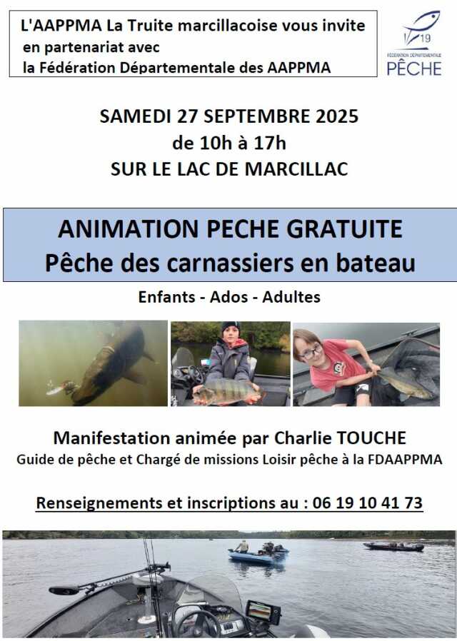 Pêche des carnassiers en bateau