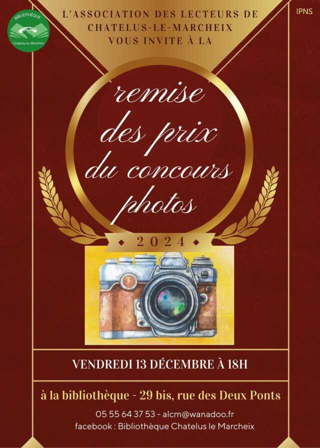 Remise des Prix du Concours Photos