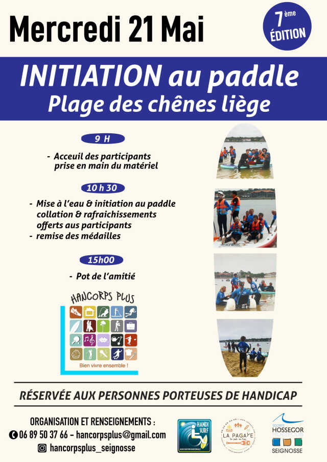 Initiation au Paddle - Plage des chênes liège