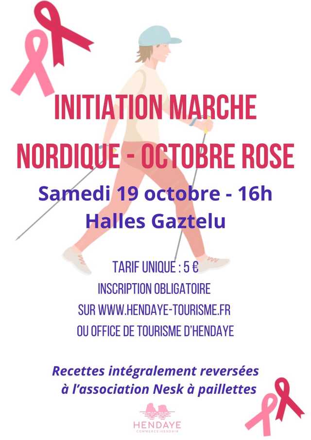 Octobre Rose 2024 - Initiation marche nordique