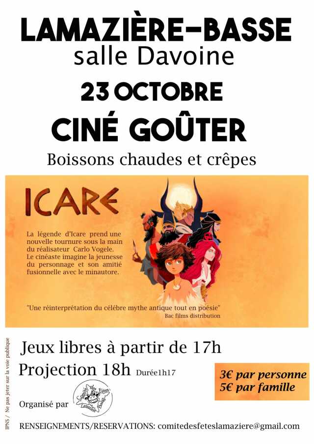 Ciné goûter Icare