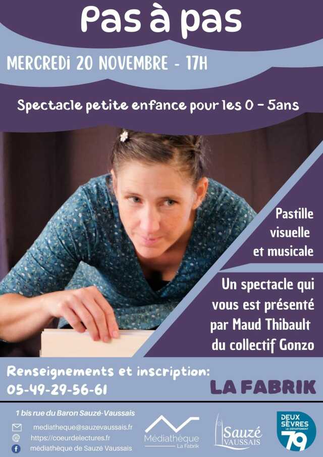 Spectacle jeune public Pas à pas