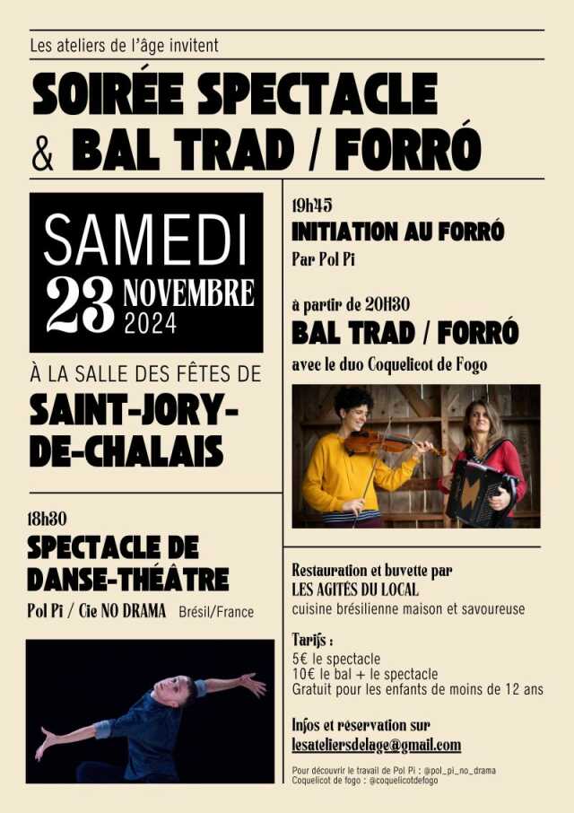 Soirée danse-théâtre et bal trad