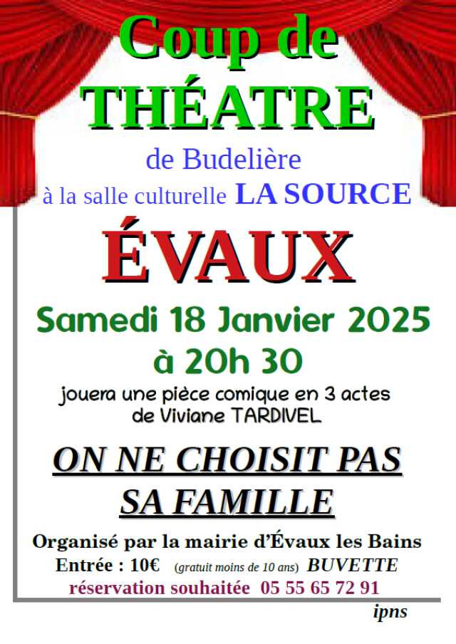 Coup de théâtre : On ne choisit pas sa famille