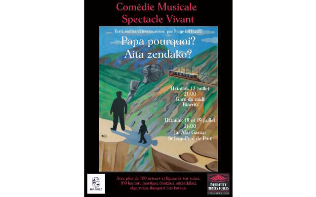 Comédie musicale, spectacle vivant : Aita zendako, Papa pourquoi ?
