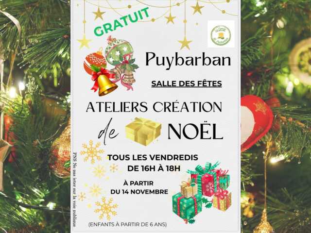 Atelierde création : Noël