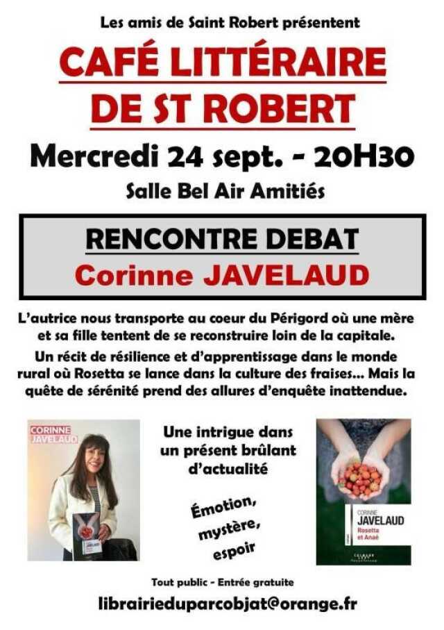 Café littéraire avec Corinne JAVELAUD