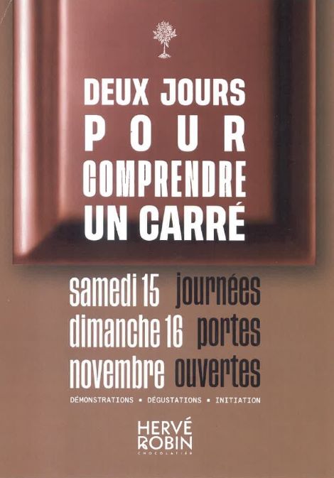 Hervé Robin Chocolaterie | Deux Jours Pour Comprendre Un Carré
