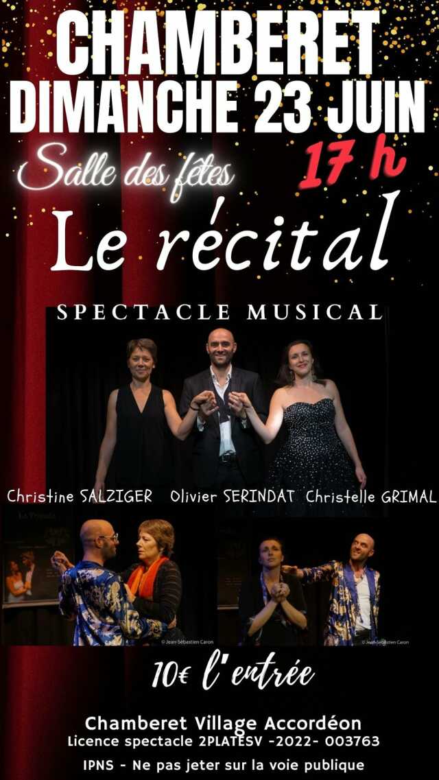 Spectacle musical Le Récital