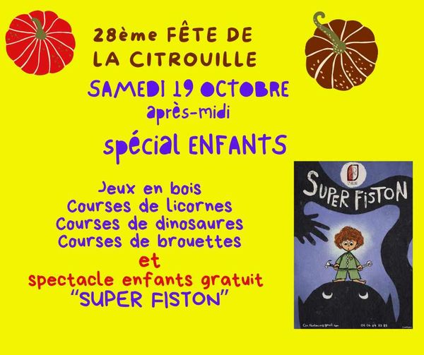 Après-midi spécial enfant  (fête de la citrouille)