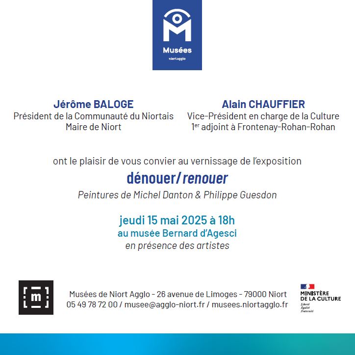 Vernissage et exposition: Dénouer/renouer à Niort