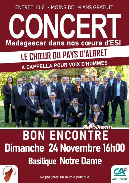 Concert Chœur d'hommes du Pays d'Albret