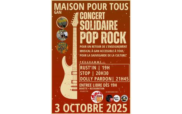 Concert Solidaire Pop Rock