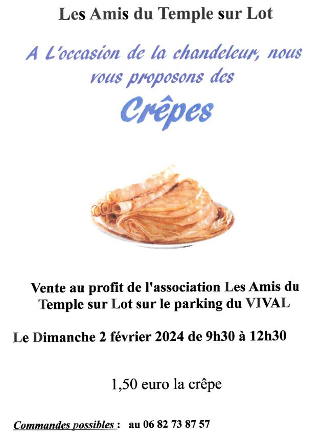 Vente de crêpes