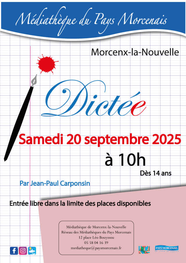 Dictée avec Jean-Paul Carponsin