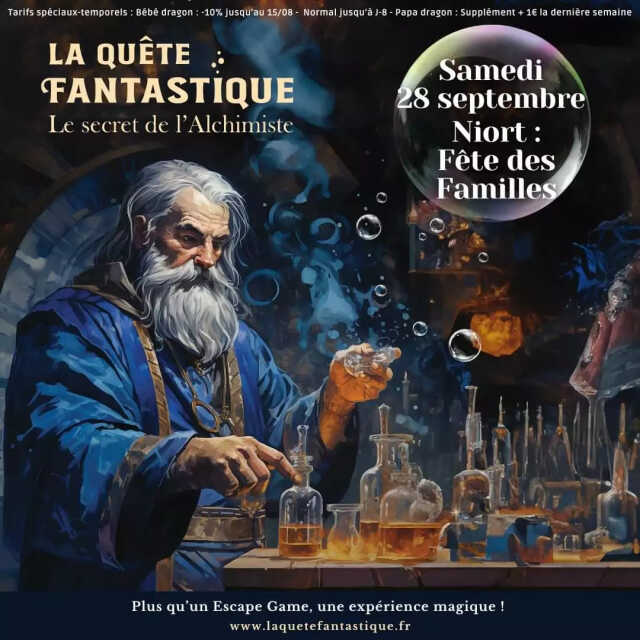 Jeu de piste La Quête Fantastique – Le secret de l’Alchimiste à Niort