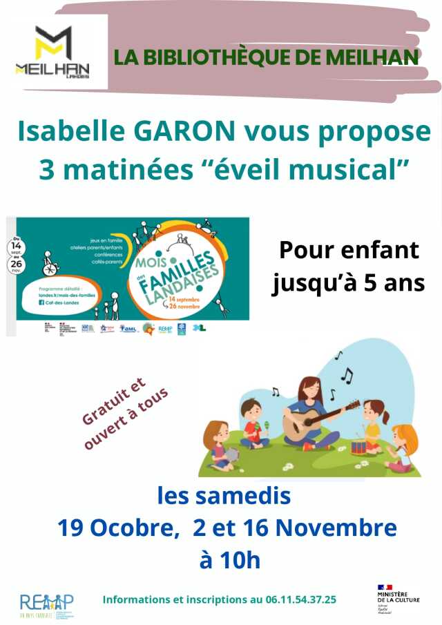 ATELIER ÉVEIL MUSICAL