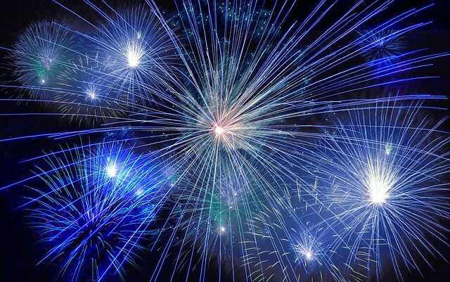 Grand feu d'artifice musical